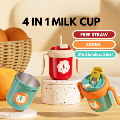 300ml 12oz Kids Drink Milk Cups with