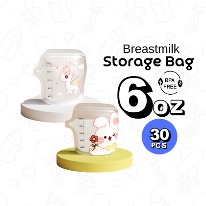 30pcs Breastmilk Storage Bag Double Lock