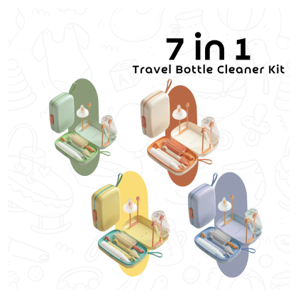 7 IN 1 Travel Bottle Cleaner Kit for mom